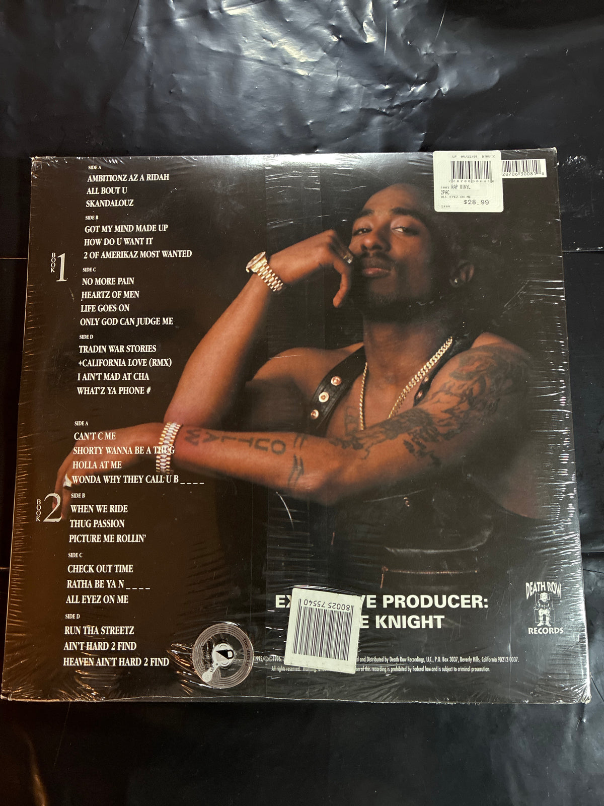 2Pac – All Eyez on Me – 4LP Vinyl Set – Digitally Remastered – Death Row Records