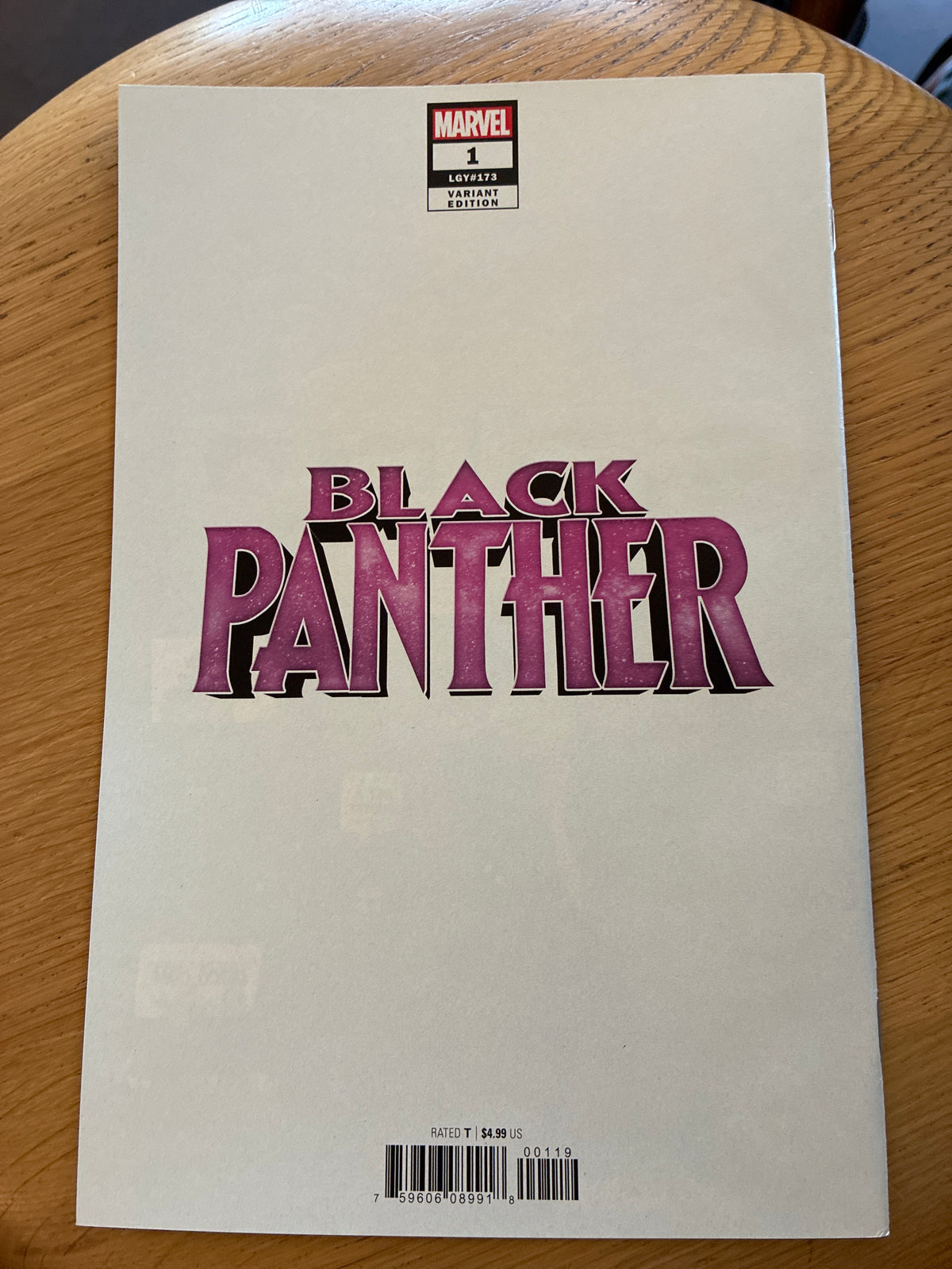 2018 Black Panther #1 Variant Edition (LGY #173) – Stefano Caselli Cover