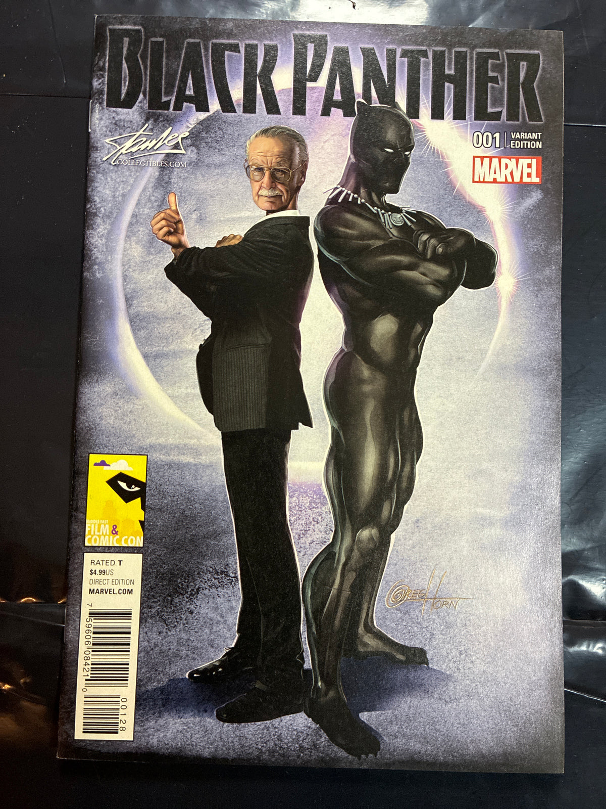 Black Panther #1 Greg Horn Stan Lee Variant Middle East Film & Comic Con Exclusive