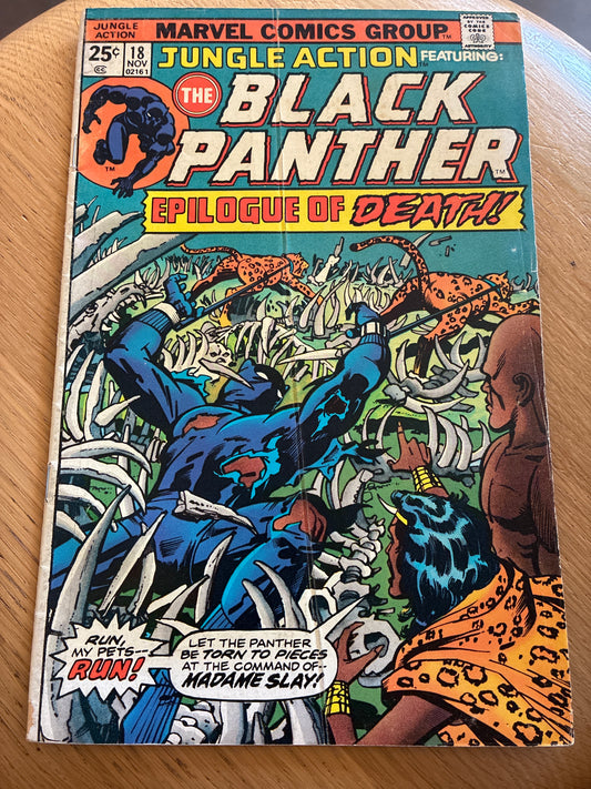 1975 Marvel Jungle Action #18 Featuring The Black Panther
