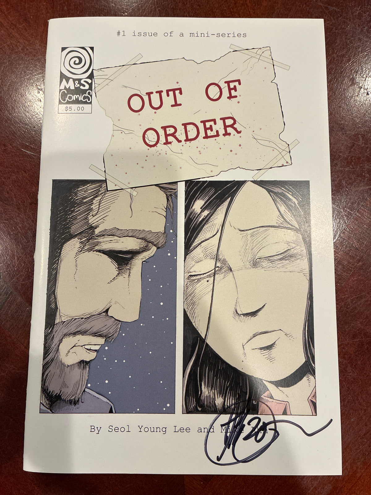 Out of Order #1 Mini-Series Comic - Signed by Mike and Seol (2017)