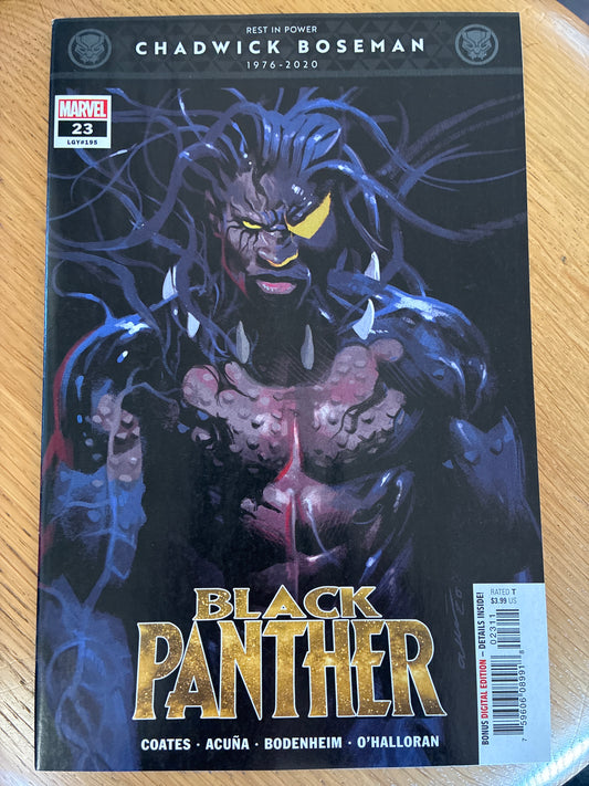 Black Panther #23 Chadwick Boseman 'Rest in Power' Tribute Cover (2021)