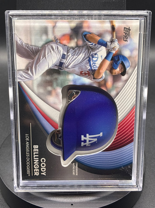 2022 Topps Series 2 Cody Bellinger Commemorative Batting Helmet Card #BH-CB