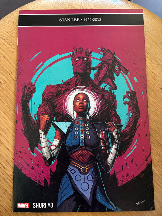 Shuri #3 (2018) – Stan Lee 1922–2018 Tribute Cover – Marvel Comics