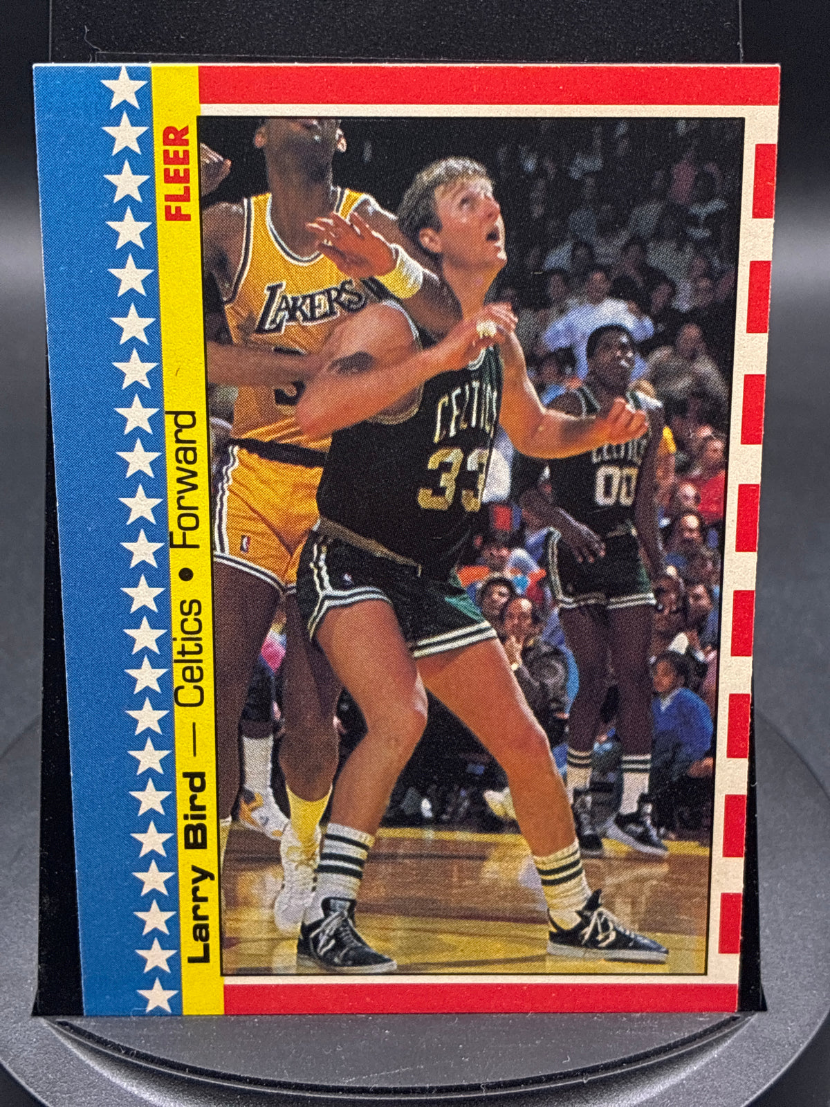 1987-88 Fleer Basketball Larry Bird #4 Sticker