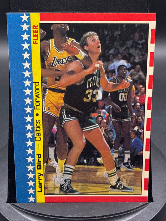 1987-88 Fleer Basketball Larry Bird #4 Sticker
