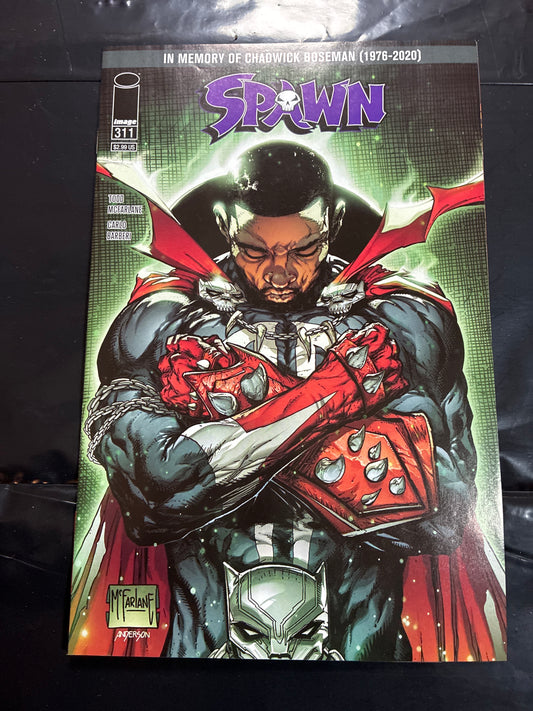Spawn #311 Chadwick Boseman Tribute Variant Cover