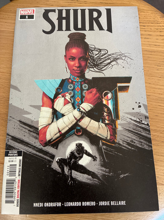 Shuri #1 (2018) – Sam Spratt Second Printing Variant – Marvel Comics