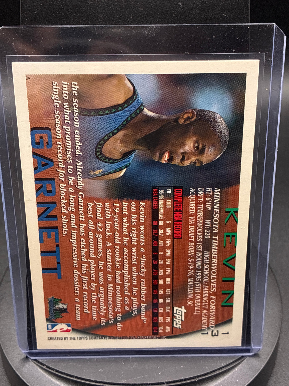 1996-97 Topps Kevin Garnett #131