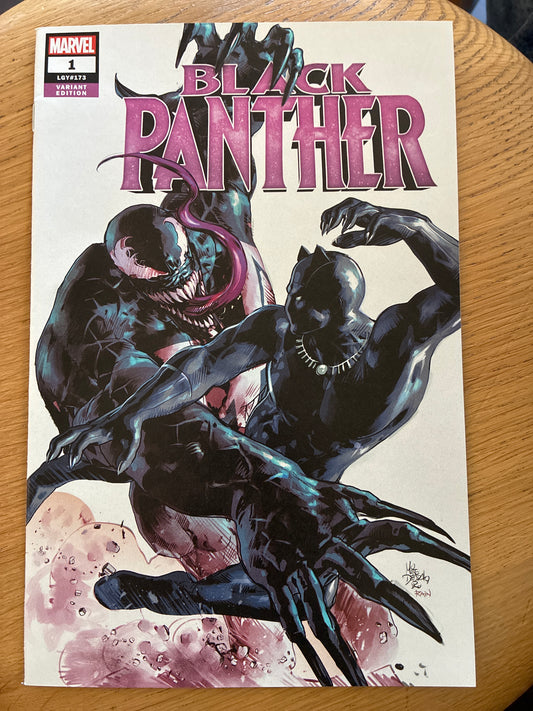 2018 Black Panther #1 Variant Edition (LGY #173) – Stefano Caselli Cover