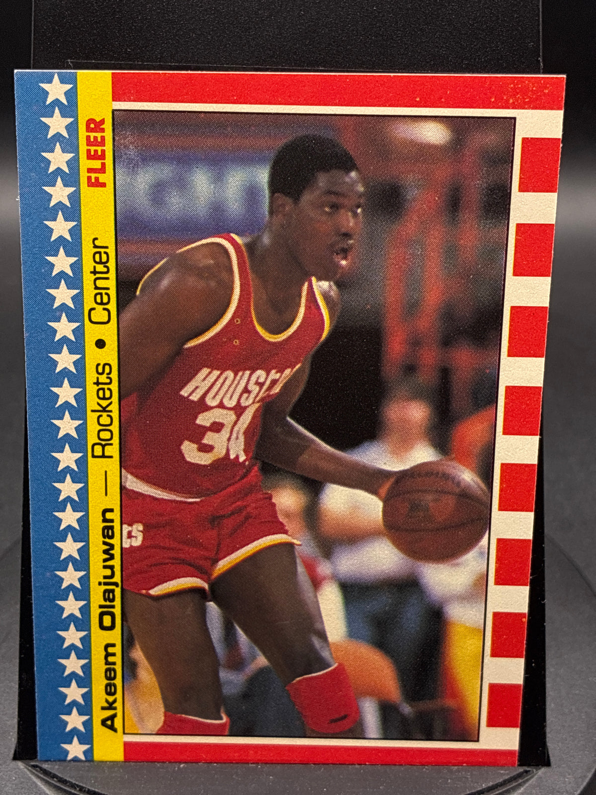 1987-88 Fleer Akeem Olajuwon #3 Star Sticker
