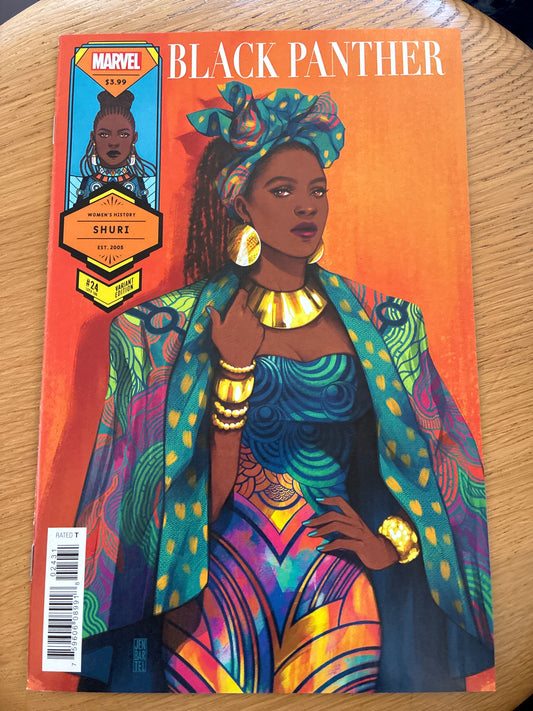 Black Panther #24 (2021) – Jen Bartel Women’s History Month Variant – Marvel Comics