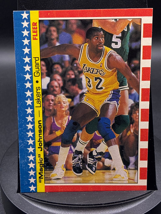1987 Fleer Magic Johnson Sticker #11