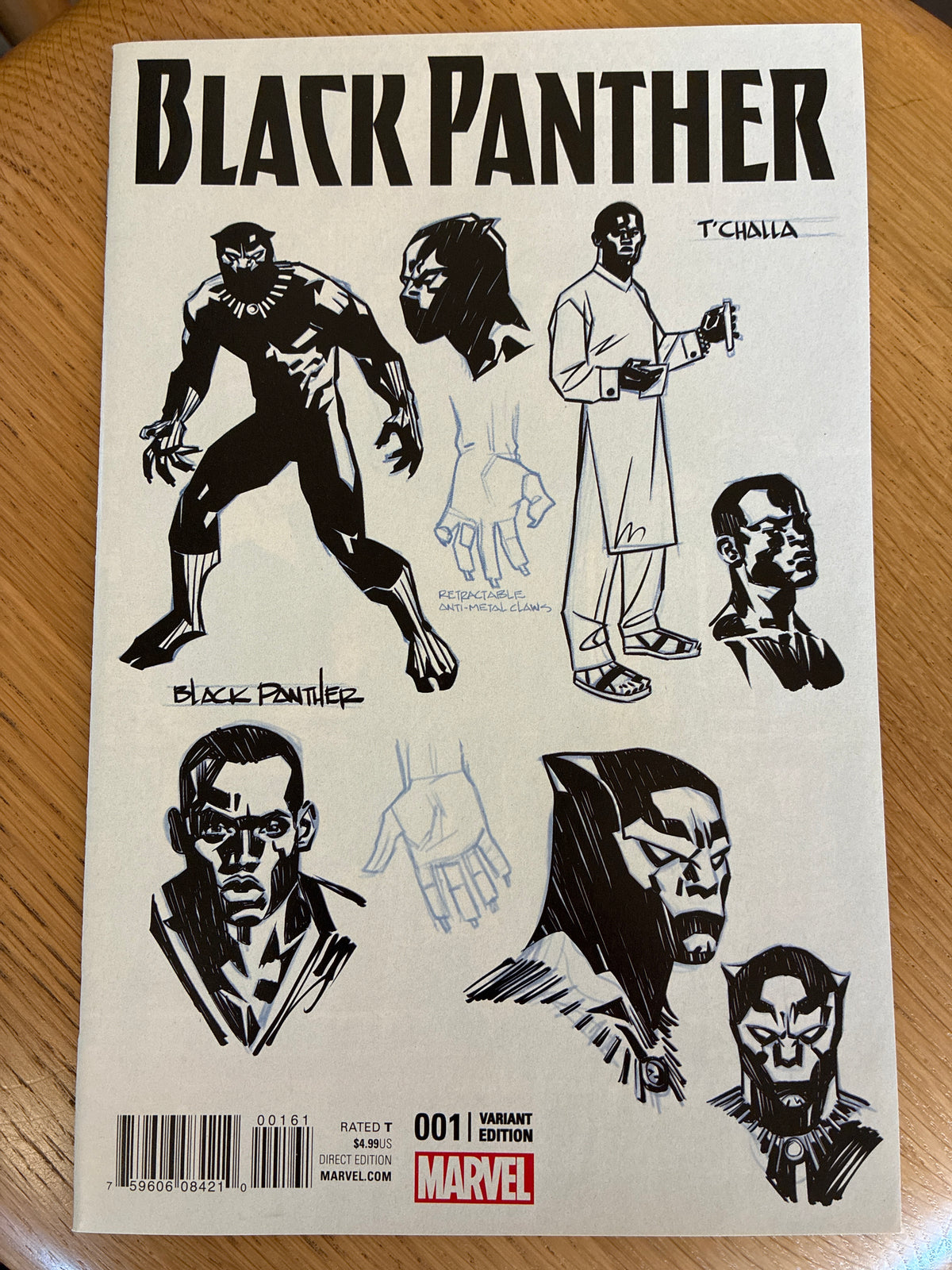 Black Panther #1 (2016) – Brian Stelfreeze Concept Design Variant – Marvel Comics