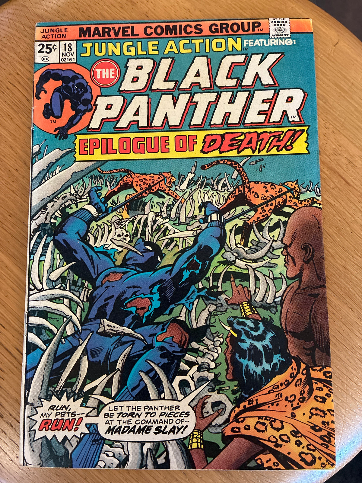 1975 Marvel Jungle Action #18 Black Panther