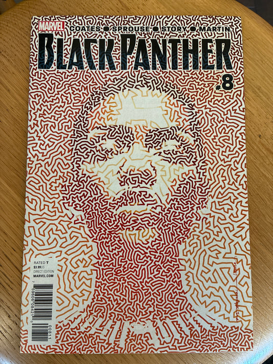 Black Panther #8 (2016) – Brian Stelfreeze T’Challa Maze Variant – Marvel Comics