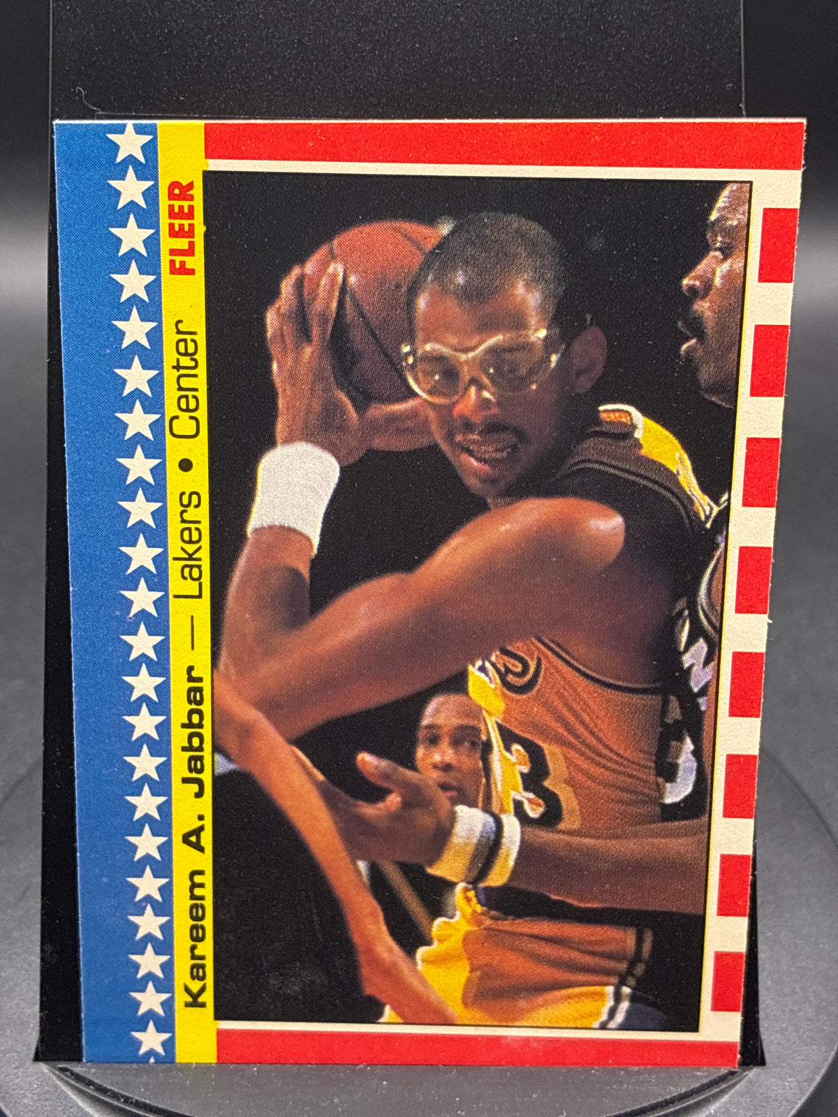 1987 Fleer Basketball Kareem Abdul-Jabbar Sticker #8