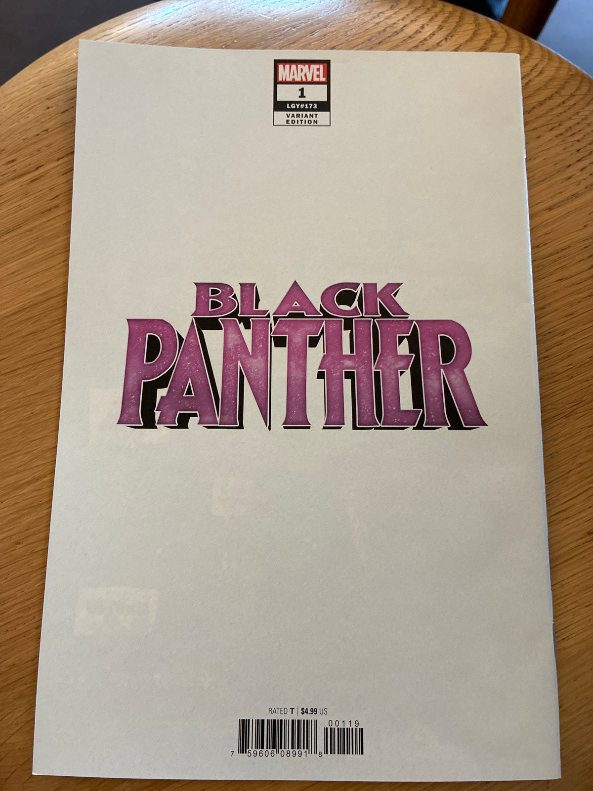 2018 Black Panther #1 Variant Edition (LGY #173) – Stefano Caselli Cover
