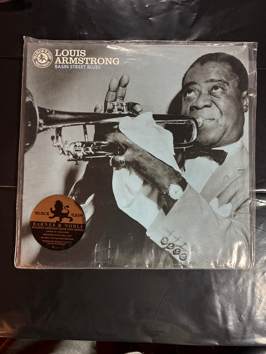 Louis Armstrong – Basin Street Blues – Barnes & Noble Exclusive Blue Vinyl – Limited 1,000 – 180g LP