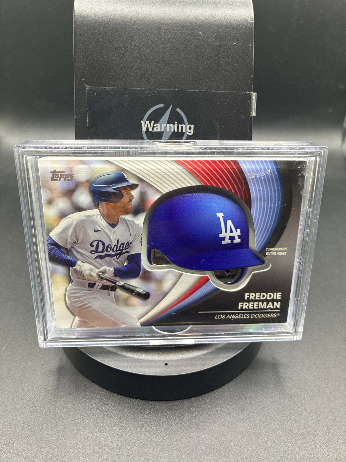 2022 Topps Update Freddie Freeman Los Angeles Dodgers Commemorative Batting Helmet Card #BH-FF