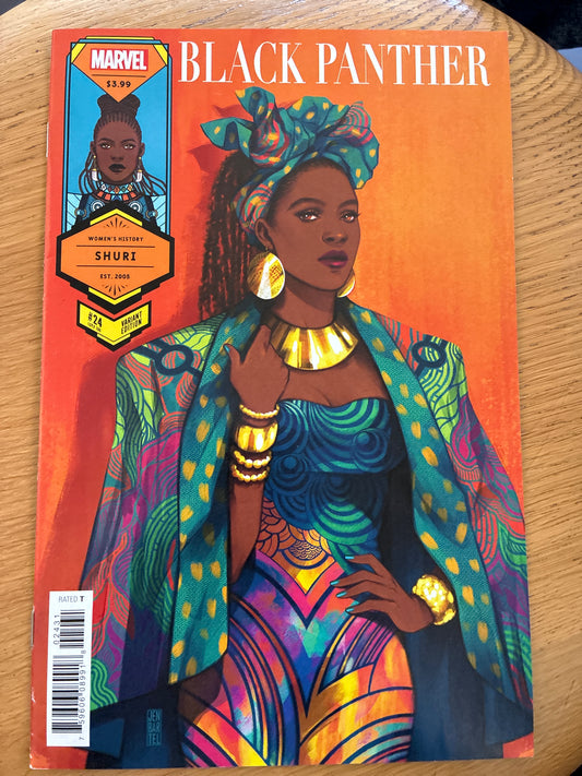 Black Panther #24 (2021) – Jen Bartel Women’s History Month Variant – Marvel Comics