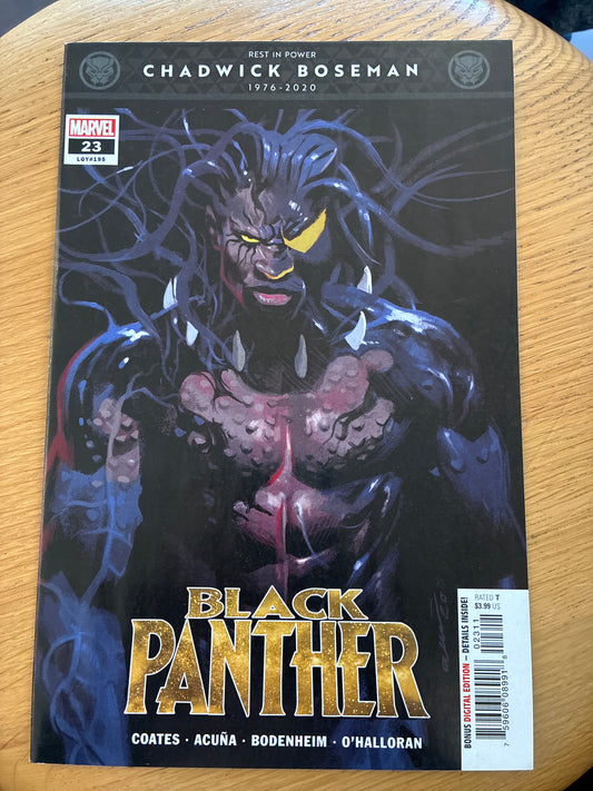 2021 Marvel Black Panther #23 Chadwick Boseman Tribute Cover